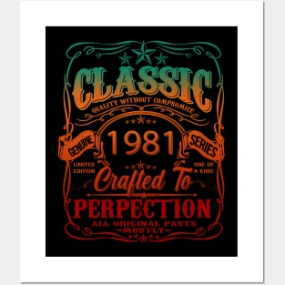 Vintage 1981 Limited Edition 53 Year old 53th Birthday Posters and Art